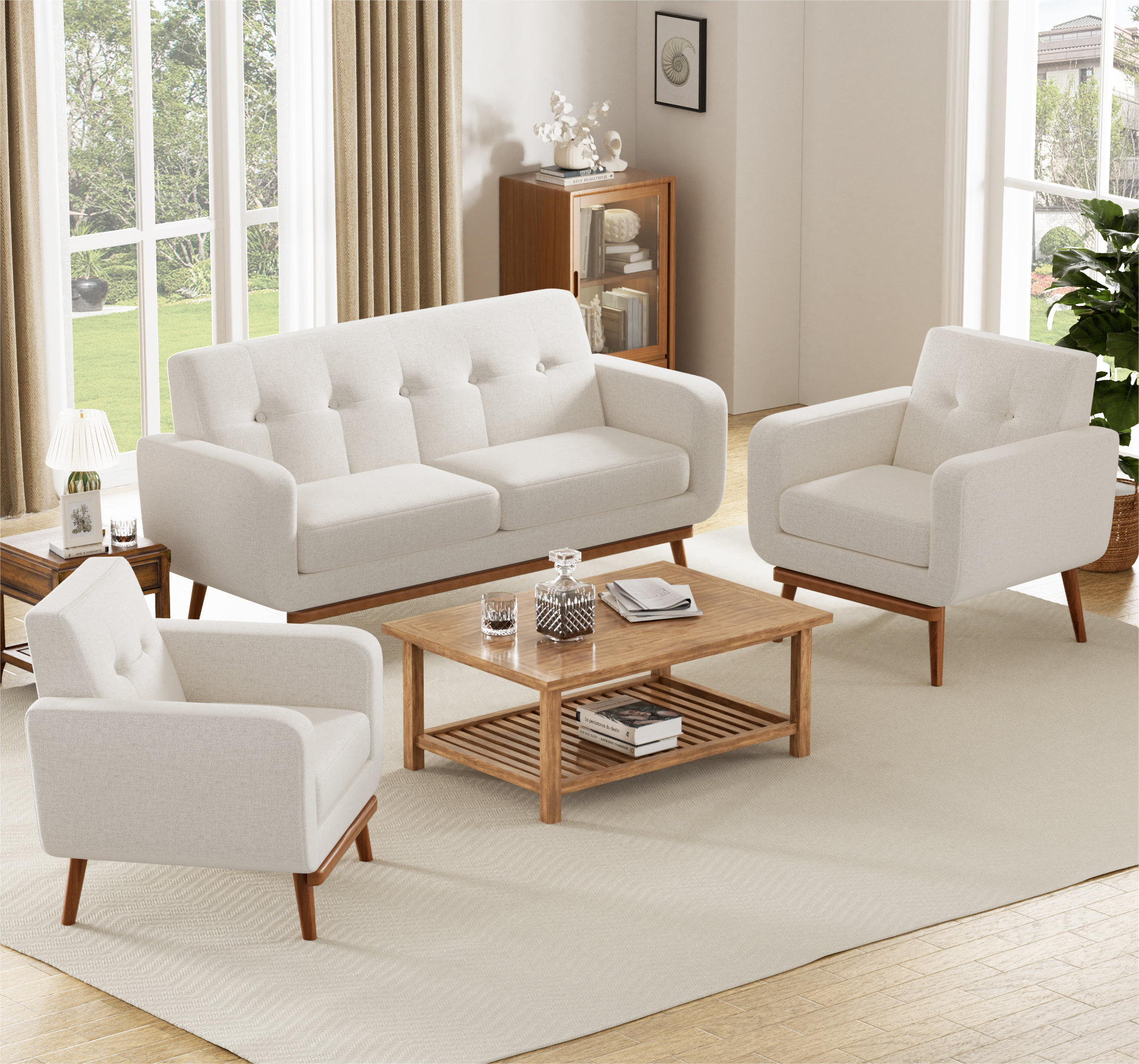 Analeah 3‑Piece Living Room Set