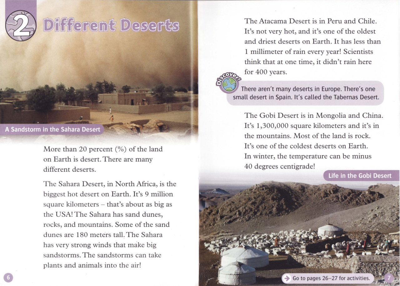 Different Deserts