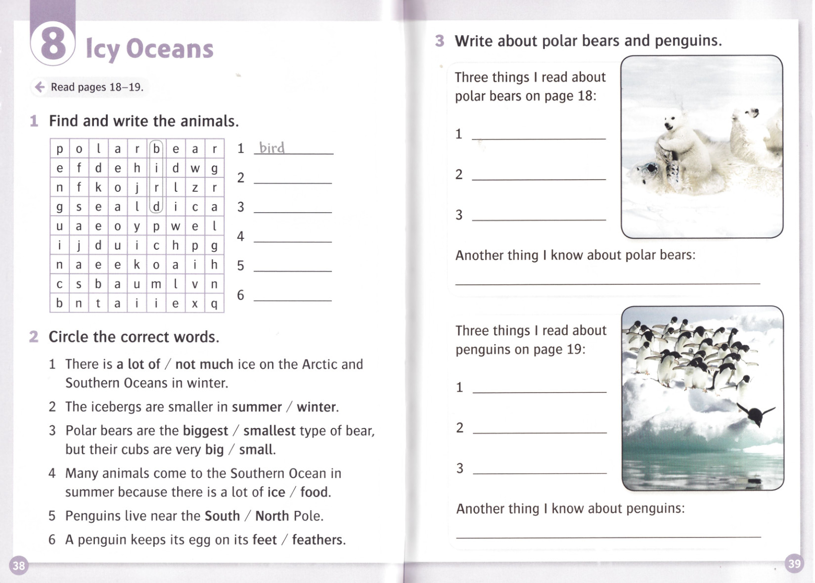 Activity page