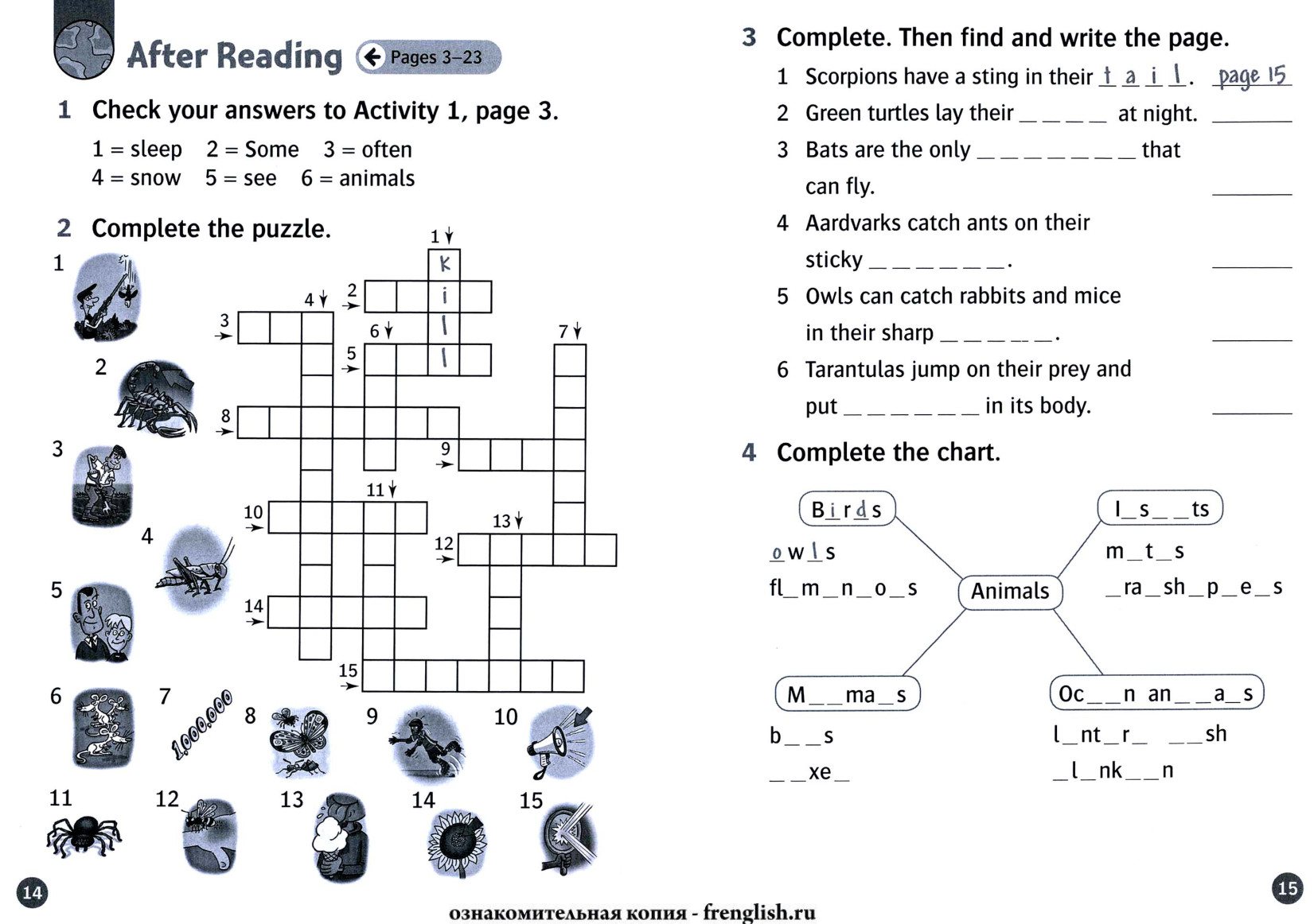 Activity page