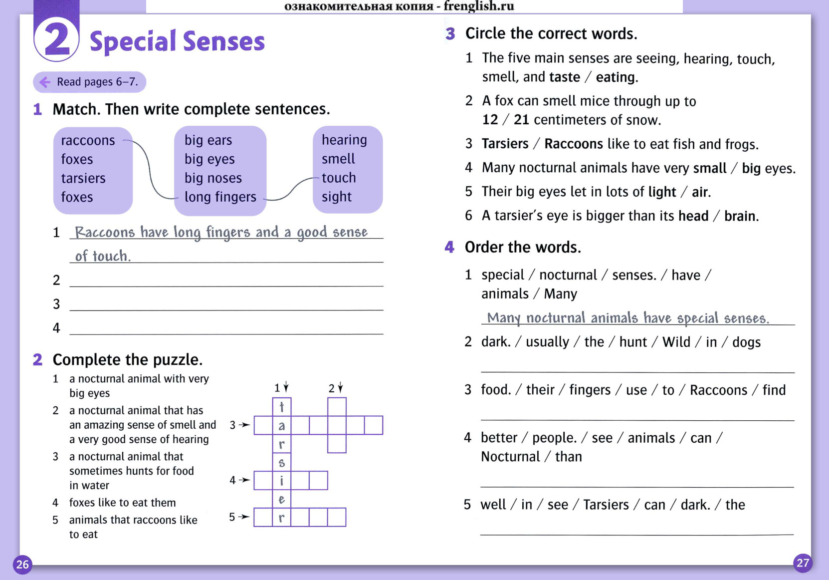 Activity page