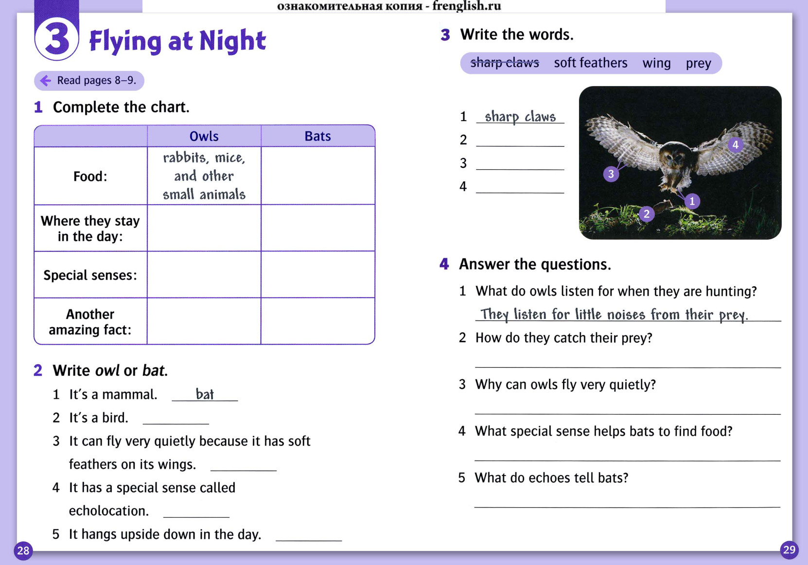Activity page