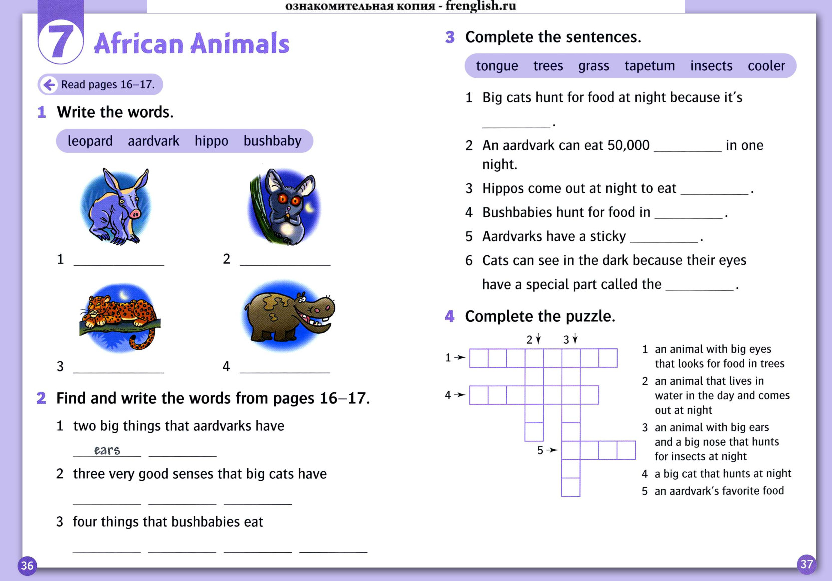 Activity page
