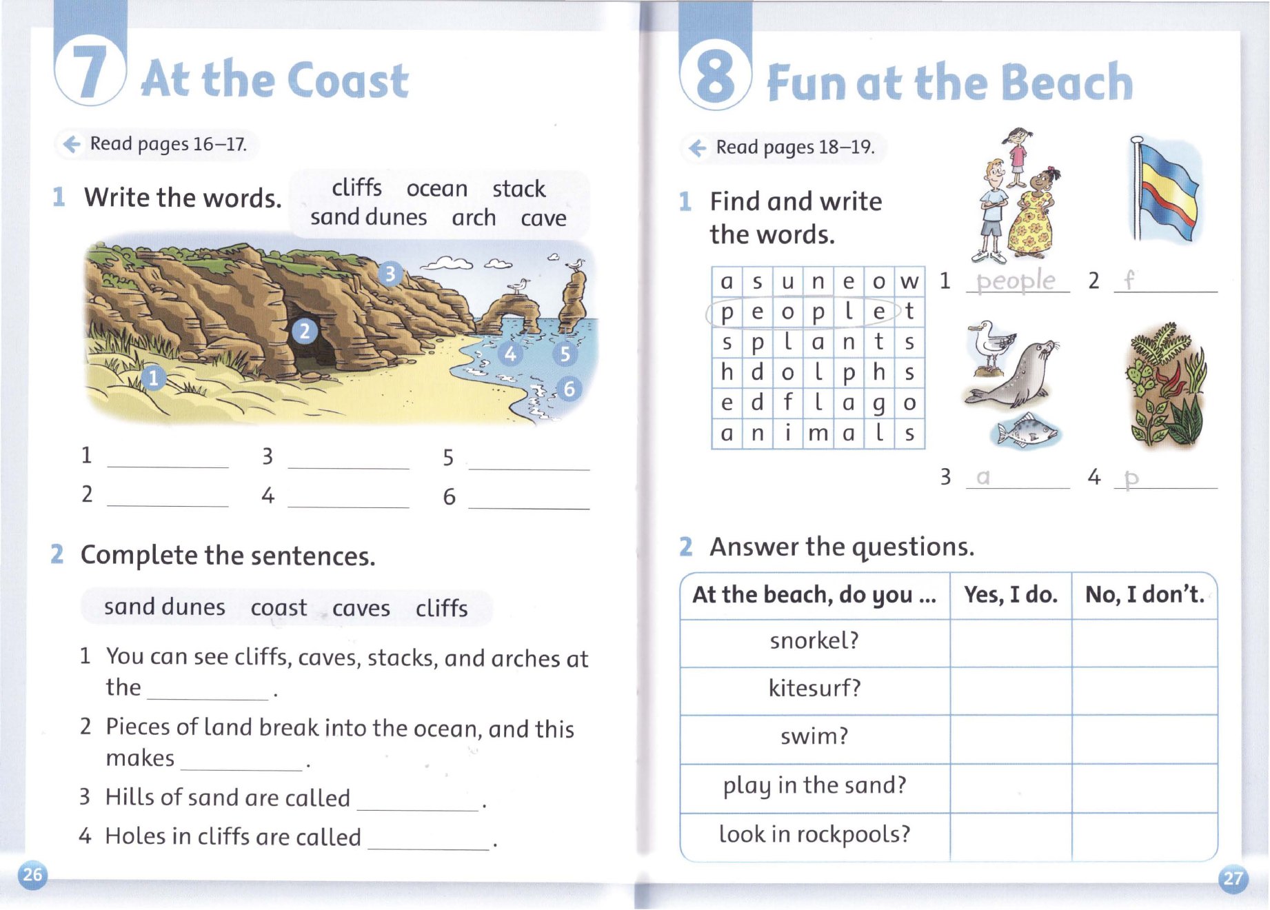 Activity page