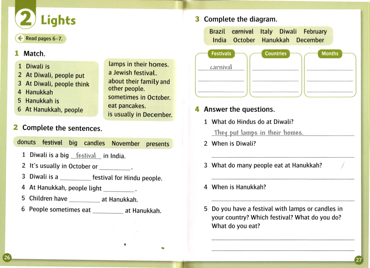 Activity page