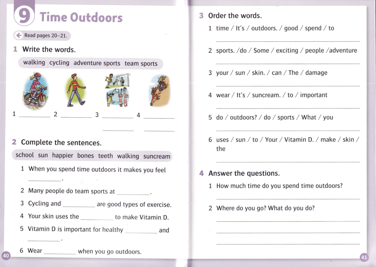 Activity page