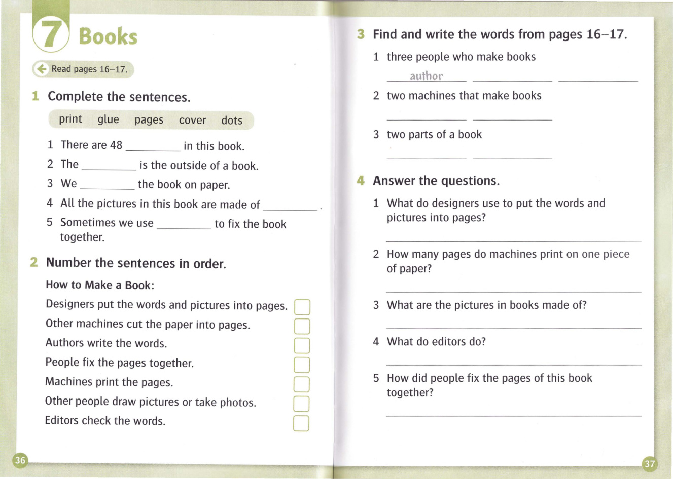 Activity page
