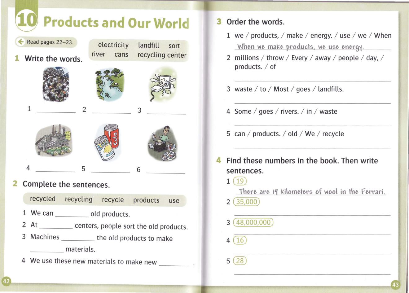 Activity page