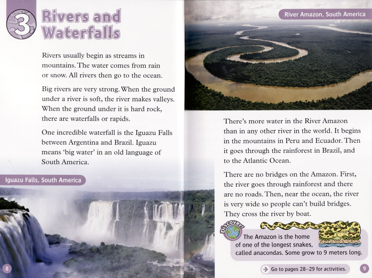 Rivers and Waterfalls