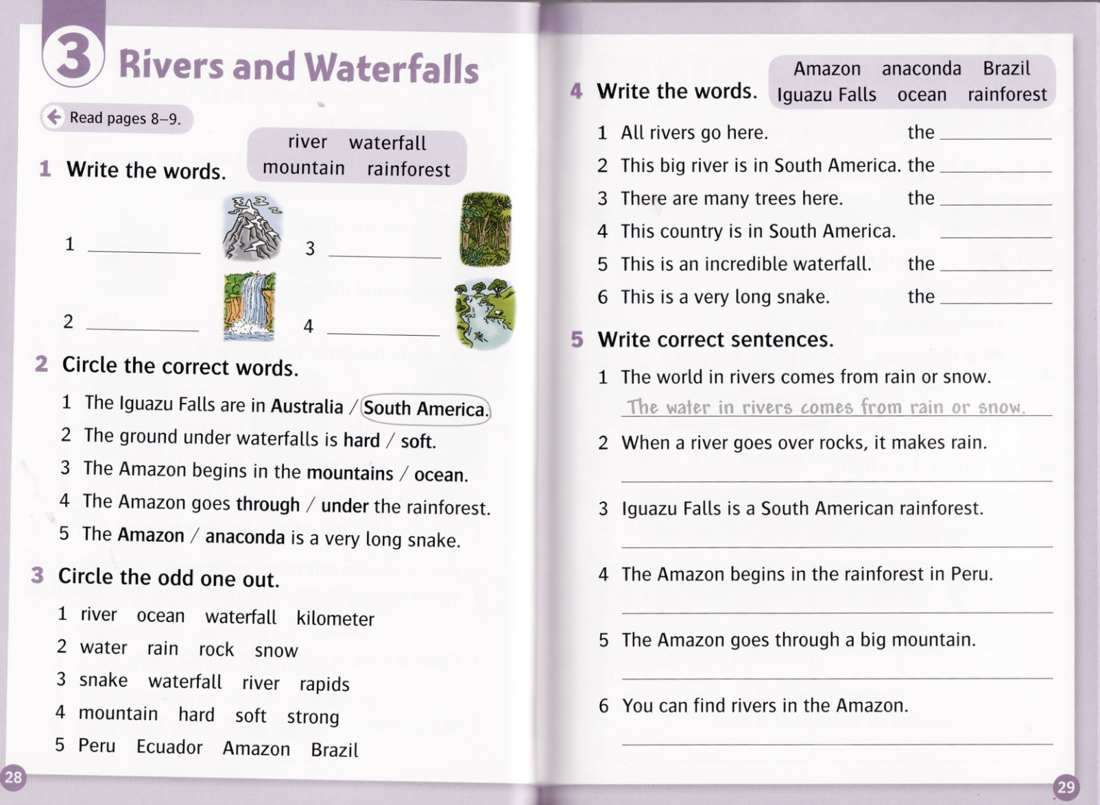 Activity page