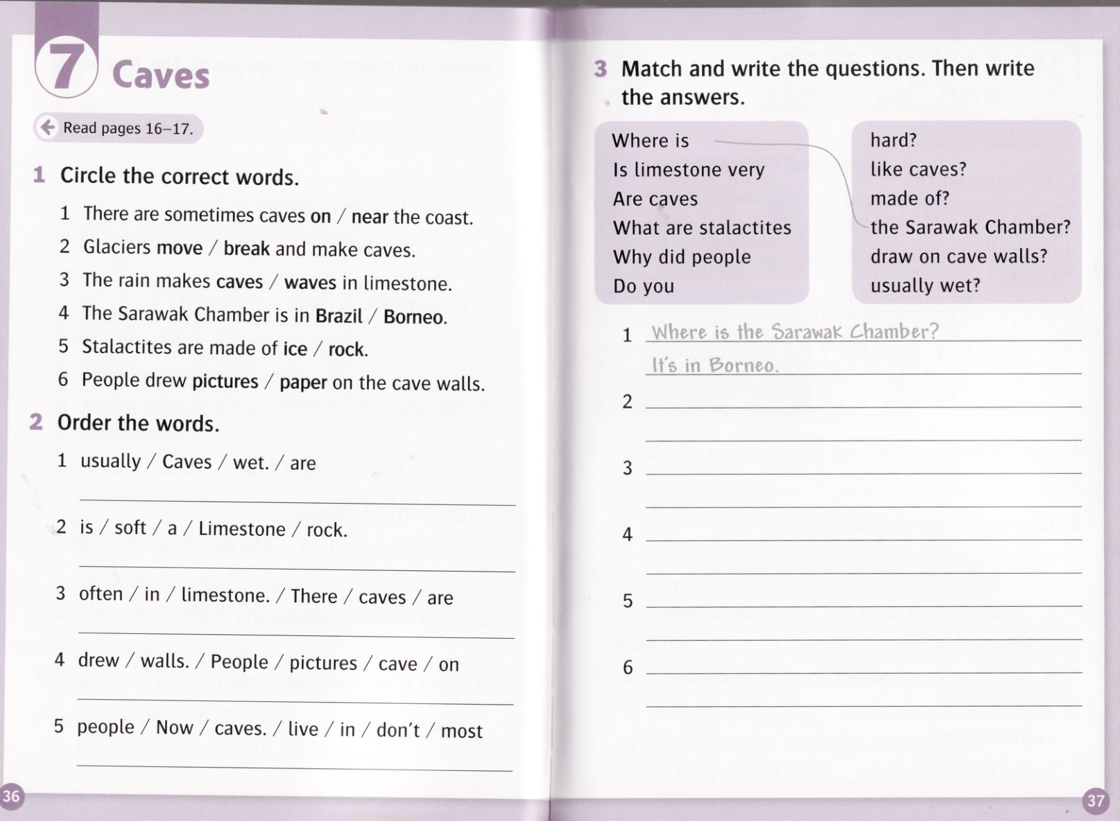 Activity page