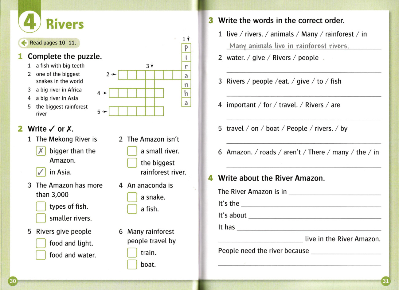 Activity page