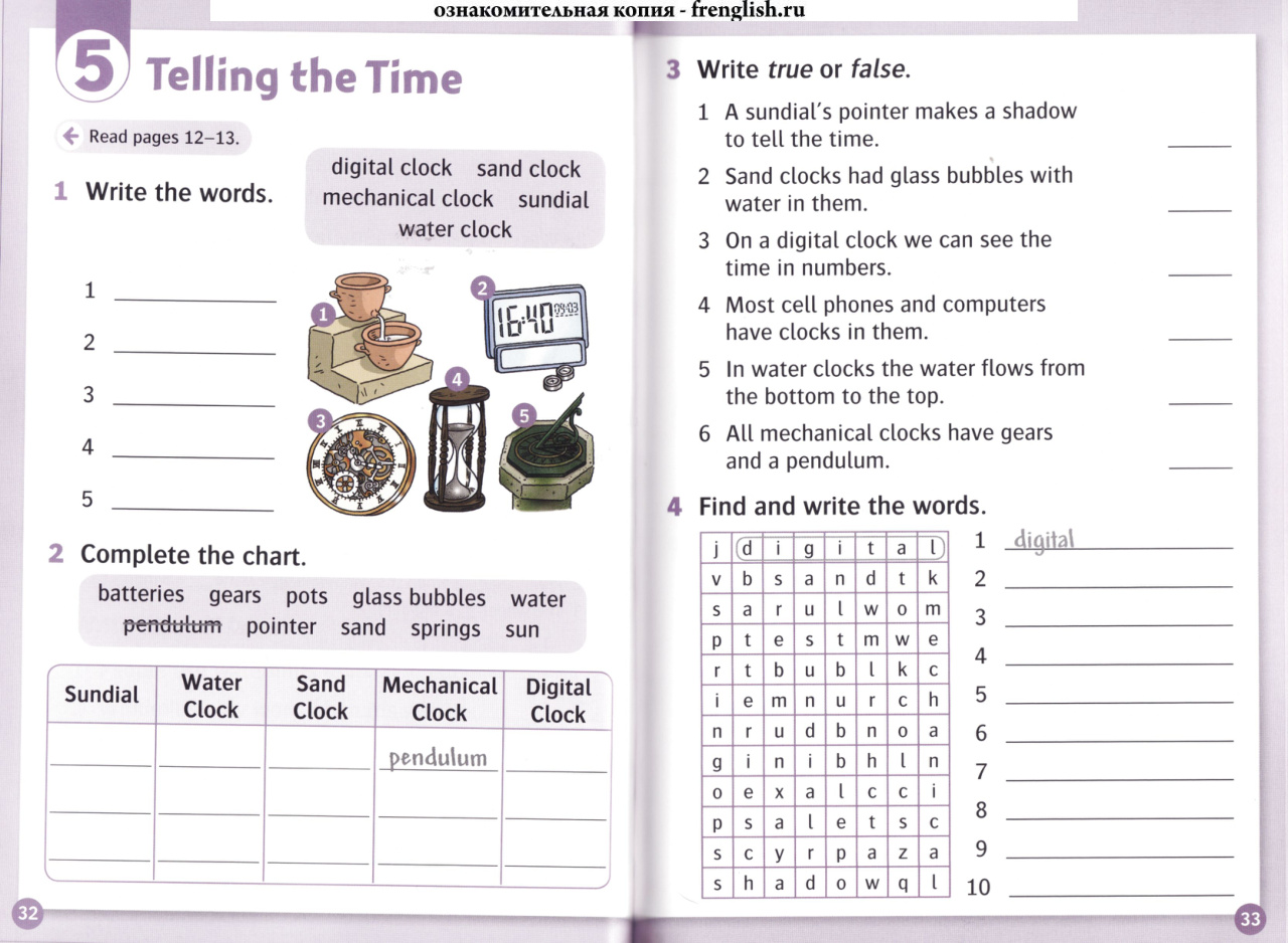 Activity page