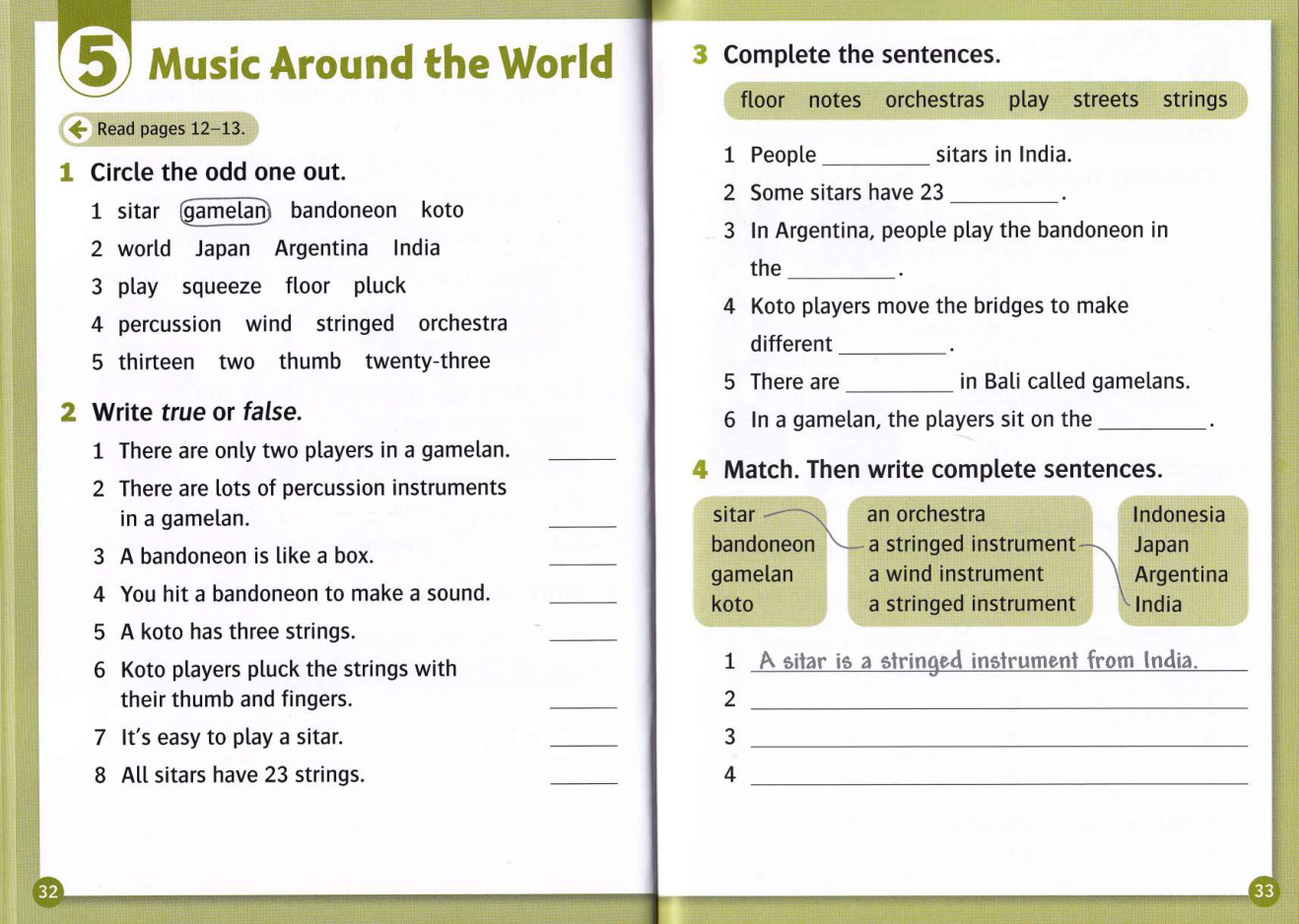 Activity page