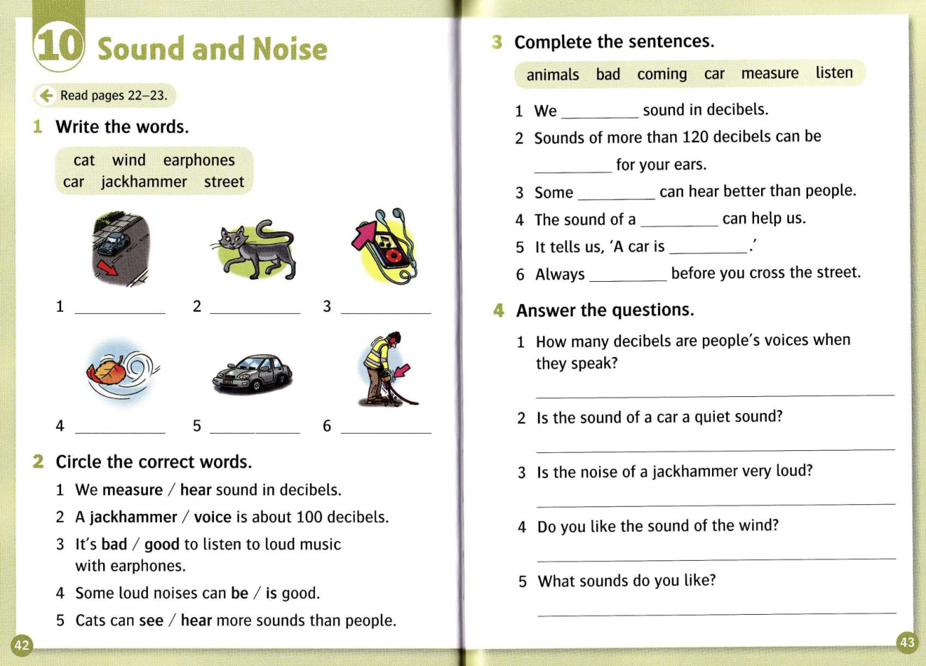 Activity page