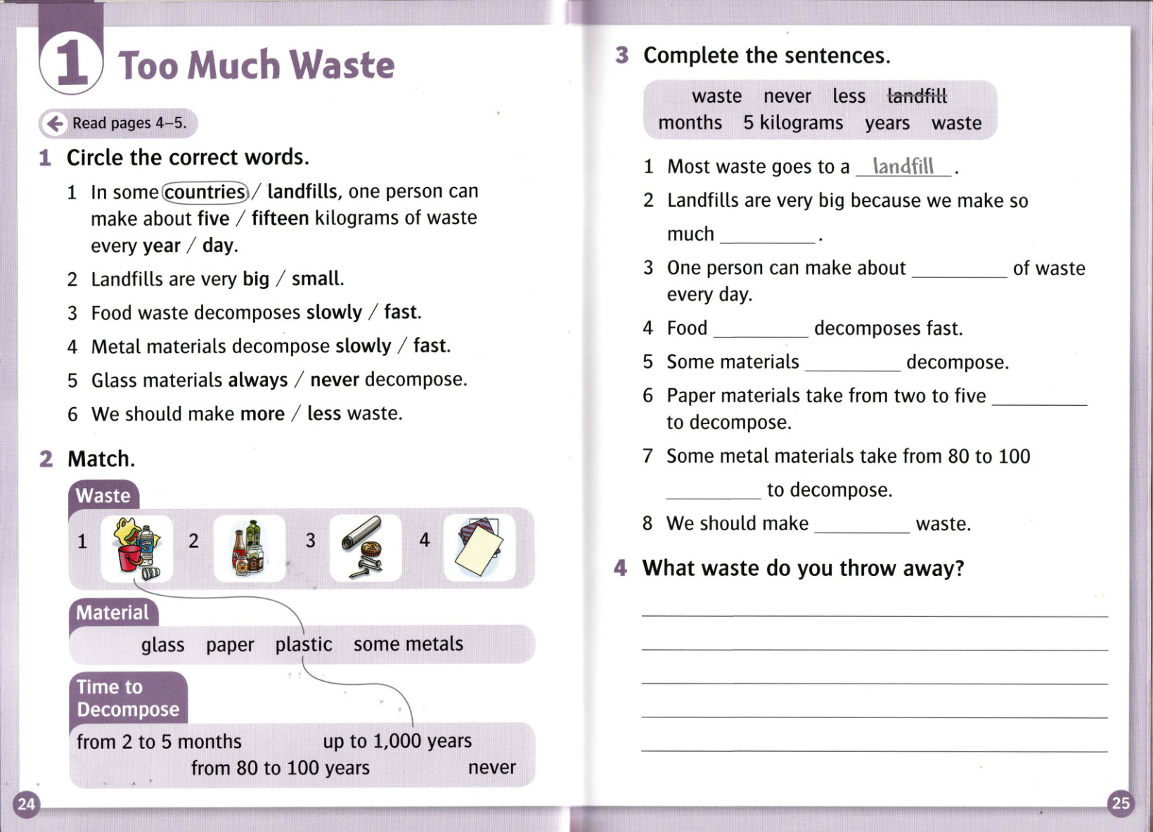 Activity page