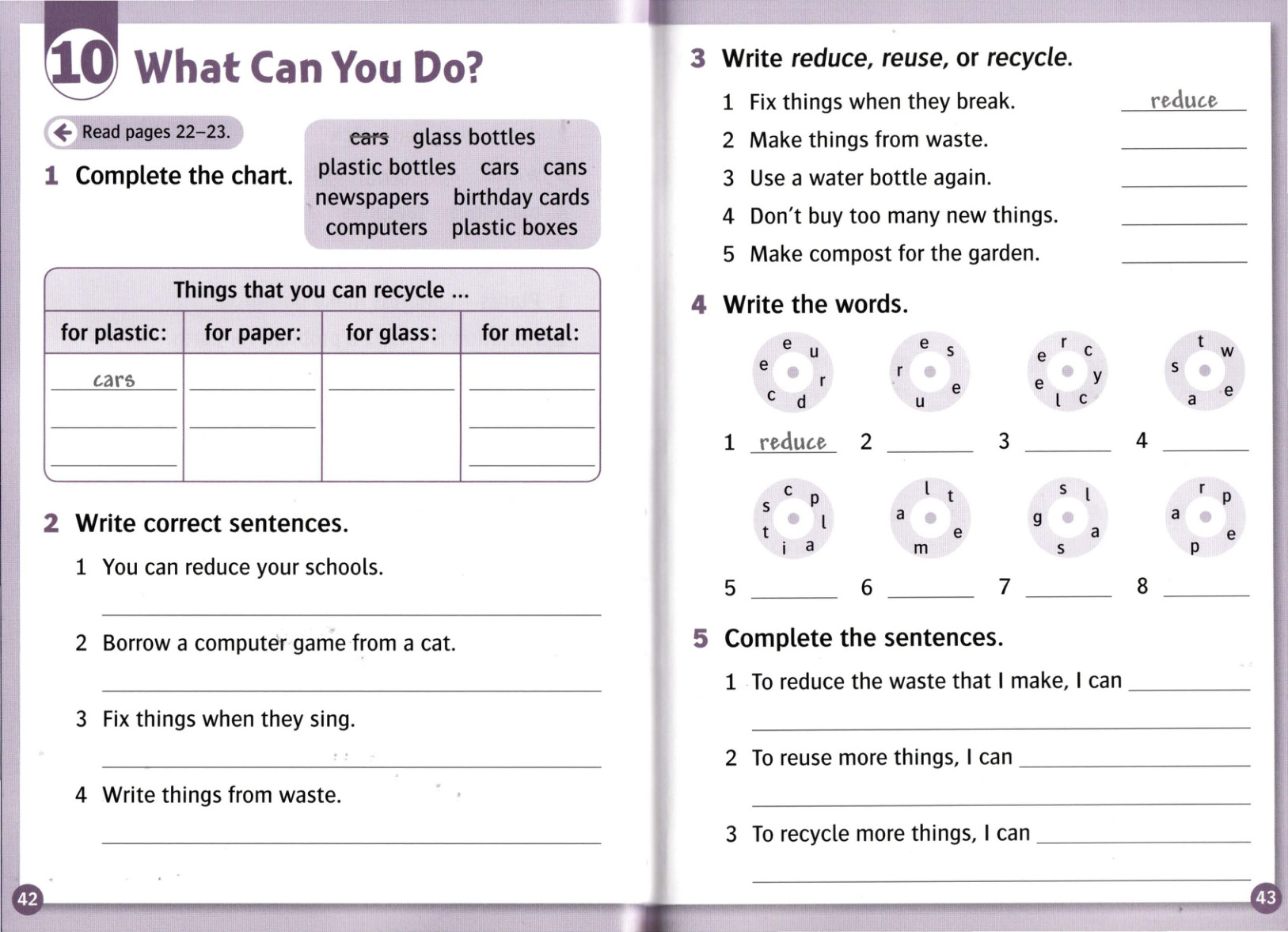 Activity page